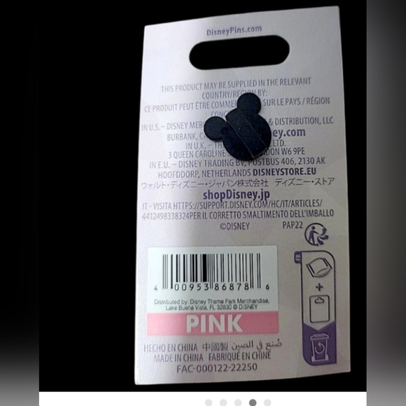 Disney Silver and Blue Alice Pin 100th Anniversary Pin Blue / platinum 2023 - Picture 2 of 4